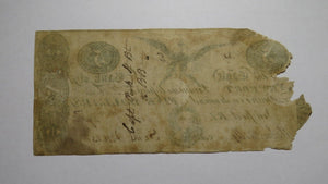 $5 1824 Newport Rhode Island RI Obsolete Currency Bank Note Bill Eagle Bank