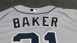 2012 John Baker San Diego Padres Game Used Worn MLB Baseball Jersey! Rare Style!