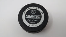 Load image into Gallery viewer, 2000 Calgary Flames Official Bettman NHL Game Puck! Not Used RARE One Year Logo