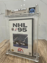Load image into Gallery viewer, New NHL &#39;95 Sega Genesis Factory Sealed Video Game Wata Graded EA Sports Hockey