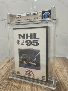 New NHL '95 Sega Genesis Factory Sealed Video Game Wata Graded EA Sports Hockey