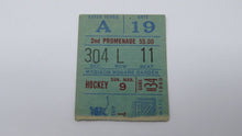 Load image into Gallery viewer, March 9, 1969 New York Rangers Vs. Montreal Canadiens NHL Hockey Ticket Stub