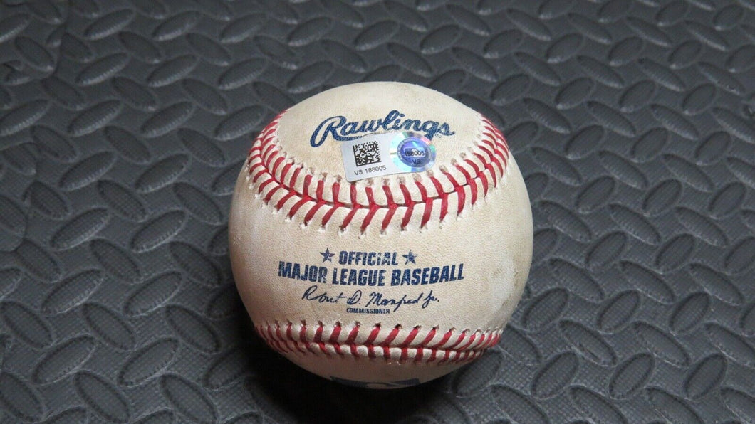 2020 Pedro Severino Baltimore Orioles Game Used Single MLB Baseball Max Scherzer