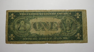 $1 1935-A Hawaii HI Silver Certificate Brown Seal WWII Emergency Issue Bill Good