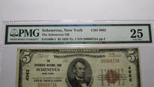 Load image into Gallery viewer, $5 1929 Schenevus New York NY National Currency Bank Note Bill Ch #4962 VF25 PMG
