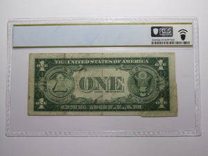 $1 1935 Silver Certificate Gutter Fold Error Bank Note Bill Blue Seal F15 PCGS