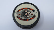 Load image into Gallery viewer, 1992 NHL All Star Game Official Collectible InGlasco Vintage Hockey Puck Philly