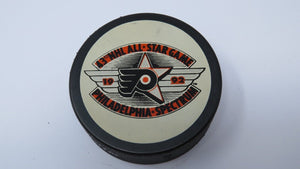 1992 NHL All Star Game Official Collectible InGlasco Vintage Hockey Puck Philly