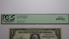 Load image into Gallery viewer, $1 1935-A Silver Certificate Currency Bank Note Bill Graded Gem New 65PPQ PCGS