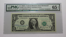 Load image into Gallery viewer, $1 1963 Henry Fowler &amp; Kathryn O&#39;Hay Granahan Autographed Federal Reserve Note
