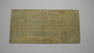 $2 1861 Raleigh North Carolina Obsolete Currency Bank Note Bill State of NC FINE
