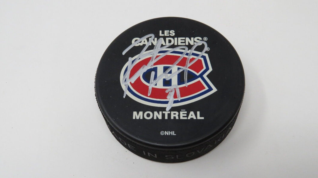 Pat Poulin Montreal Canadiens Autographed Signed NHL Official Hockey Puck