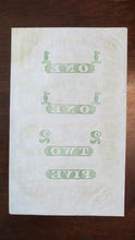 Load image into Gallery viewer, $1-$1-$2-$5 1865 East Haddam Connecticut Obsolete Currency Uncut Sheet Bank Note