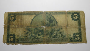 $5 1902 Callicoon New York NY National Currency Bank Note Bill! Ch #9427 RARE