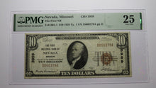 Load image into Gallery viewer, $10 1929 Nevada Missouri MO National Currency Bank Note Bill Ch. #3959 VF25 PMG