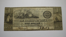 Load image into Gallery viewer, $1 1836 Frankfort Maine ME Obsolete Currency Bank Note Bill! Frankfort Bank RARE