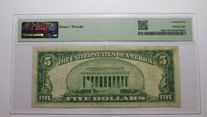 $5 1929 Nash Oklahoma OK National Currency Bank Note Bill Ch #11306 VF25 PMG