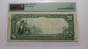 $20 1902 Silver City New Mexico National Currency Bank Note Bill #8132 PMG VF20