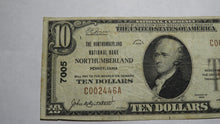 Load image into Gallery viewer, $10 1929 Northumberland Pennsylvania PA National Currency Bank Note Bill #7005