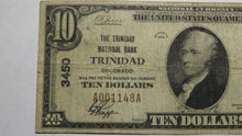 Load image into Gallery viewer, $10 1929 Trinidad Colorado CO National Currency Bank Note Bill Ch. #3450 FINE!