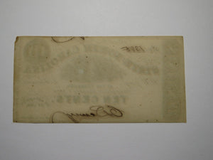 $.10 1862 Raleigh North Carolina Obsolete Currency Bank Note Bill NC State UNC