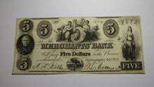 Load image into Gallery viewer, $5 1852 Washington D.C Obsolete Currency Bank Note Bill Merchants Bank Crisp UNC