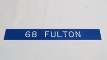 Load image into Gallery viewer, 1995 #68 Fulton St. Louis Rams Game Used NFL Locker Room Nameplate!