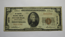 Load image into Gallery viewer, $20 1929 Pittsburgh Pennsylvania PA National Currency Bank Note Bill Ch. #2278