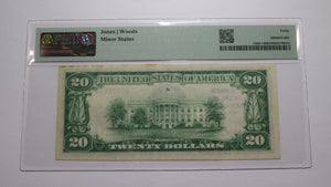 $20 1929 Bridgeton New Jersey NJ National Currency Bank Note Bill #2999 XF40 PMG