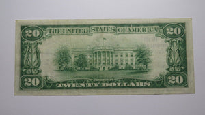 $20 1929 Clinton Iowa IA National Currency Bank Note Bill! Charter #2469 VF++