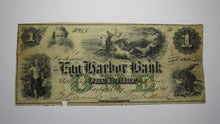Load image into Gallery viewer, $1 1861 Egg Harbor New Jersey NJ Obsolete Currency Bank Note Bill! EH Bank