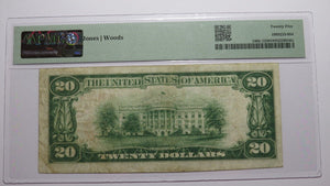 $20 1929 Eufaula Oklahoma OK National Currency Bank Note Bill Ch #10388 VF25 PMG