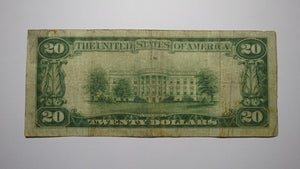 $20 1934 Chicago Illinois IL Federal Reserve Bank Note Currency Bill Fine