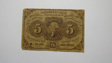 Load image into Gallery viewer, 1863 $.05 First Issue Fractional Currency Obsolete Postage Bank Note 1st VG