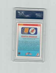 1990-91 Martin Brodeur New Jersey Devils Score Canadian Rookie Card PSA 9 Mint!