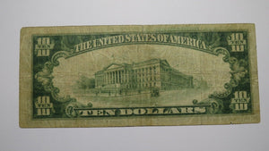 $10 1929 New London Connecticut CT National Currency Bank Note Bill #666 RARE!