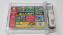 Load image into Gallery viewer, Madden &#39;99 NFL Football Nintendo 64 N64 Factory Sealed Video Game Wata Graded
