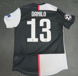 2019-20 Danilo Juventus Match Used Worn UEFA Champions Soccer Shirt! Game Jersey