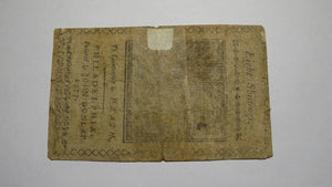 1777 Eight Shillings Pennsylvania PA Colonial Currency Bank Note Bill RARE 8s