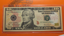 Load image into Gallery viewer, $10 2004-A Low Serial Number Federal Reserve Bank Note Bill Crisp UNC 00001650