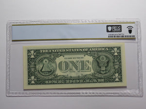 $1 1995 Low Fancy Serial Number Federal Reserve Bank Note Bill UNC65 PMG #1700