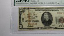 Load image into Gallery viewer, $20 1929 Cleveland Oklahoma OK National Currency Bank Note Bill Ch 5911 VF30 PMG