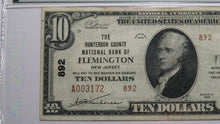 Load image into Gallery viewer, $10 1929 Flemington New Jersey NJ National Currency Bank Note Bill Ch. #892 VF35