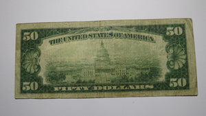 $50 1929 Lancaster Pennsylvania PA National Currency Bank Note Bill Ch #683 RARE