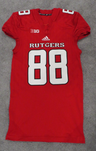 Load image into Gallery viewer, 2017 Brendan Bordner Rutgers Scarlet Knights Game Used Worn NCAA Football Jersey
