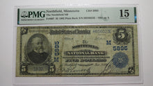 Load image into Gallery viewer, $5 1902 Northfield Minnesota MN National Currency Bank Note Bill Ch. #5895 PMG