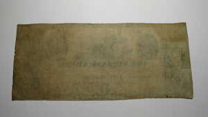 $5 1856 Augusta Georgia GA Obsolete Currency Bank Note Bill! The Mechanics Bank