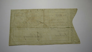 1791 One Pound Connecticut Comptroller's Office Colonial Currency Note Pomeroy
