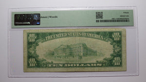 $10 1929 Stratford Oklahoma OK National Currency Bank Note Bill Ch #8524 F15 PMG