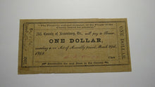 Load image into Gallery viewer, $1 1862 Lunenburg Virginia VA Obsolete Currency Bank Note Bill! Lunenburg County